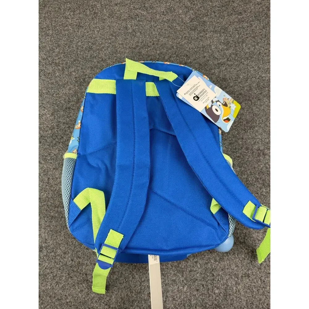 New Bluey 5-Piece Backpack Set with Lunch Bag, Gadget Case, & Squish Ball